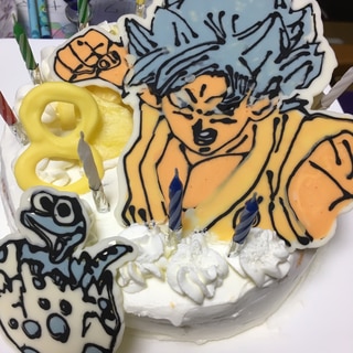 ドラゴンボールのキャラクターケーキ